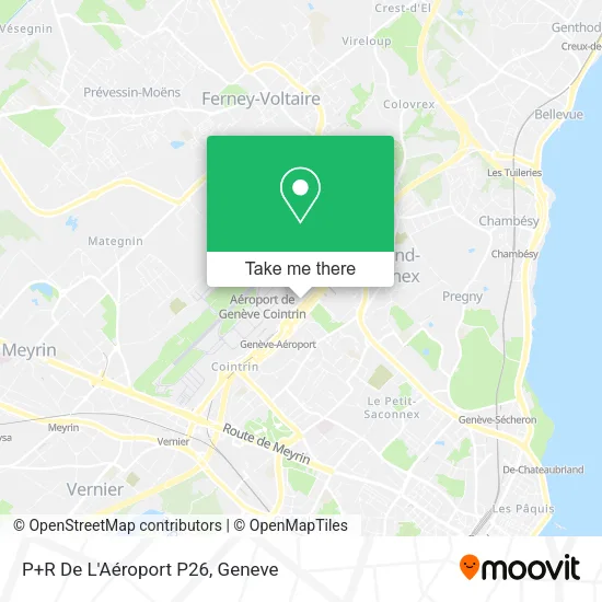 P+R De L'Aéroport P26 map