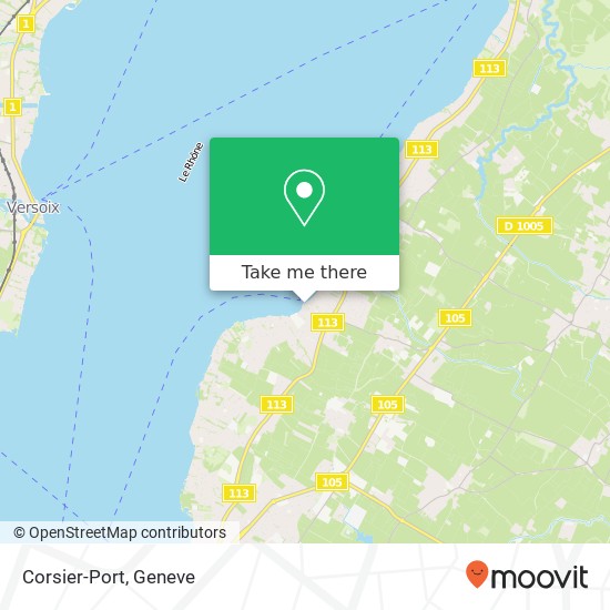Corsier-Port Karte