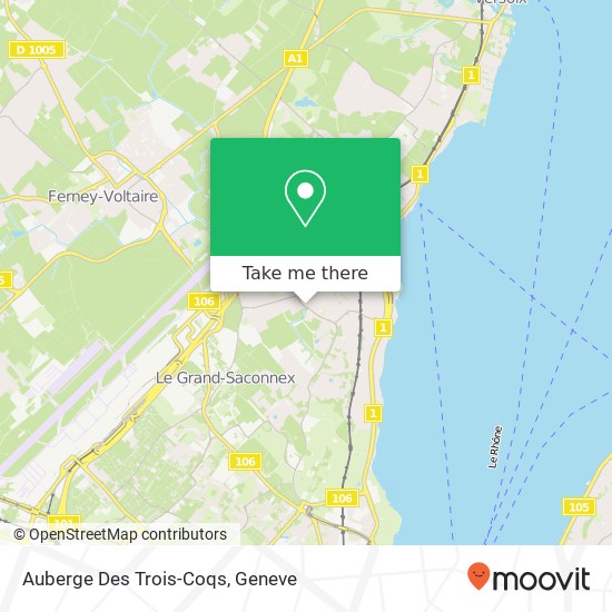 Auberge Des Trois-Coqs map