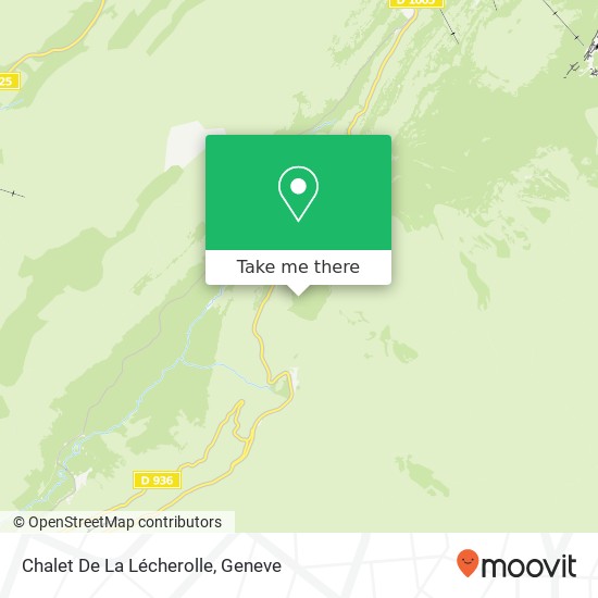 Chalet De La Lécherolle map