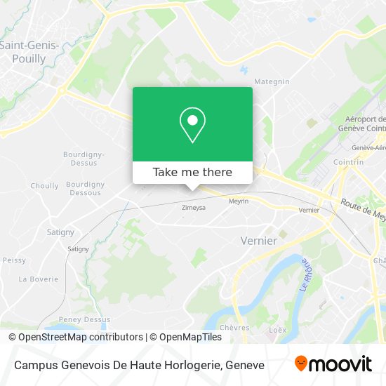 Campus Genevois De Haute Horlogerie Karte