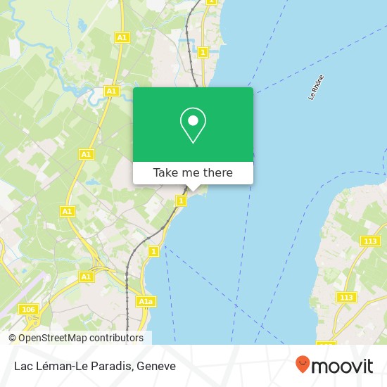 Lac Léman-Le Paradis map