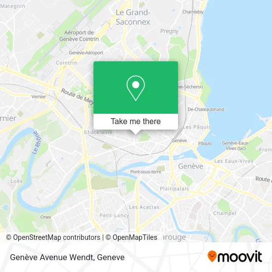 Genève Avenue Wendt map