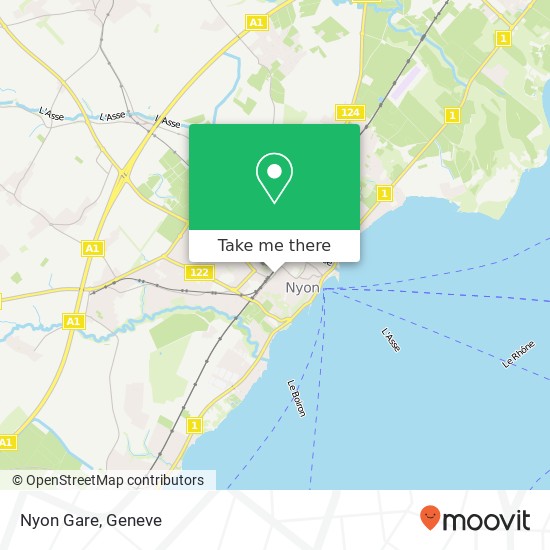 Nyon Gare map