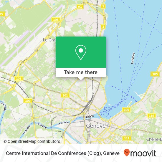 Centre International De Conférences (Cicg) map
