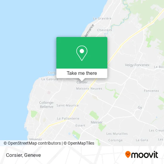 Corsier map