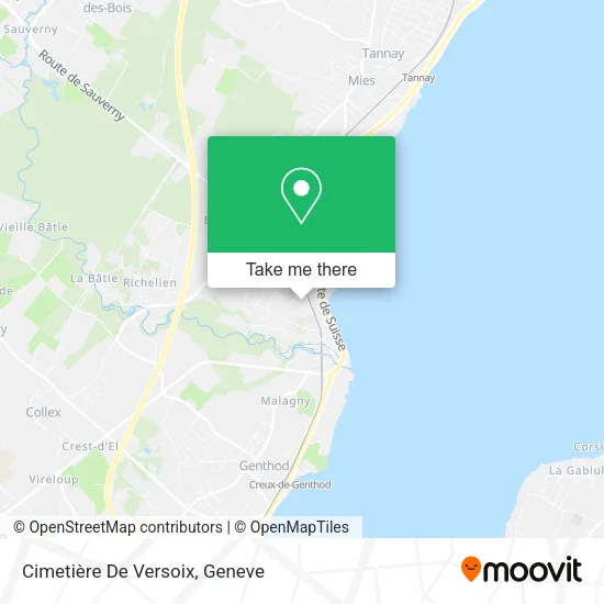 Cimetière De Versoix map