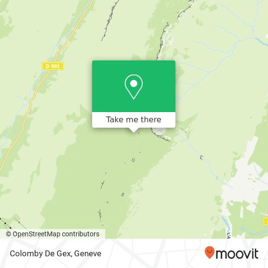 Colomby De Gex map
