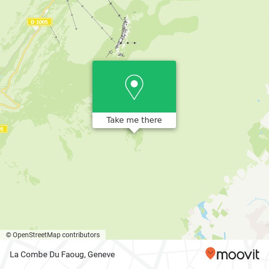La Combe Du Faoug map