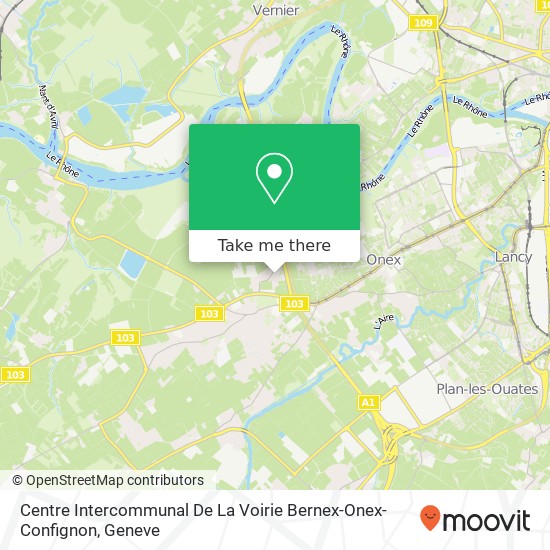 Centre Intercommunal De La Voirie Bernex-Onex-Confignon map