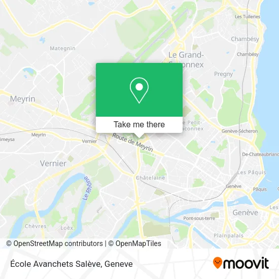 École Avanchets Salève map