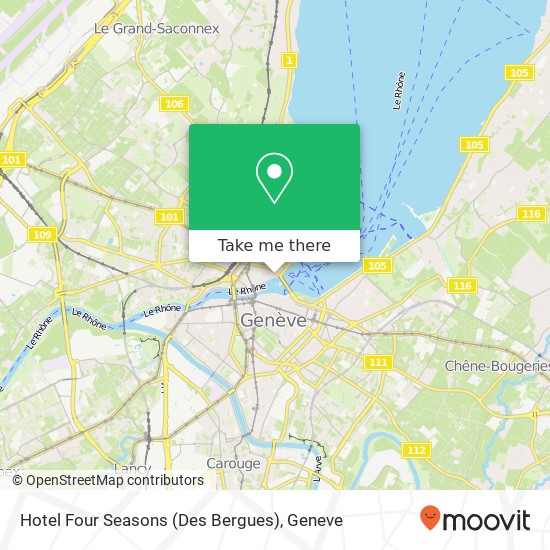 Hotel Four Seasons (Des Bergues) map