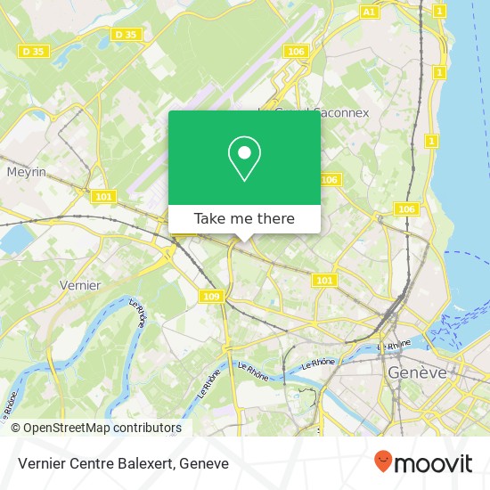 Vernier Centre Balexert Karte