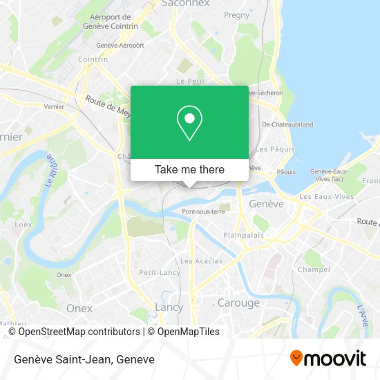 Genève Saint-Jean map