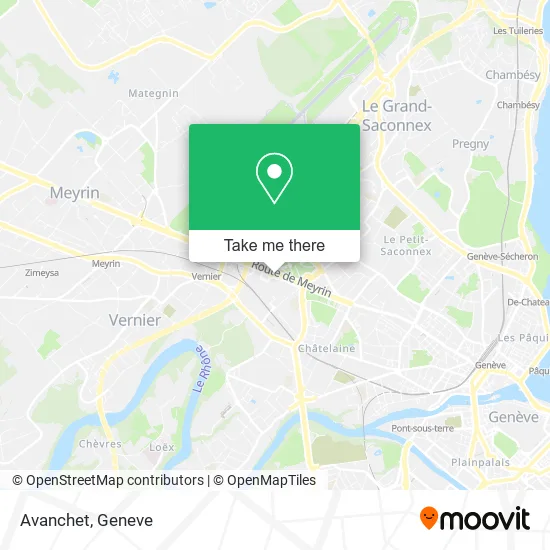 Avanchet map