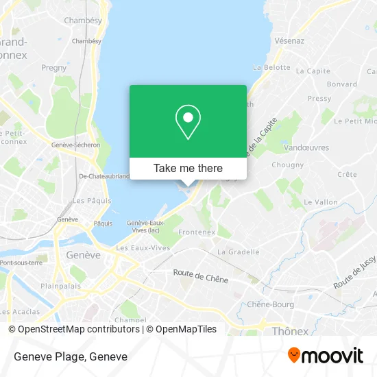 Geneve Plage map