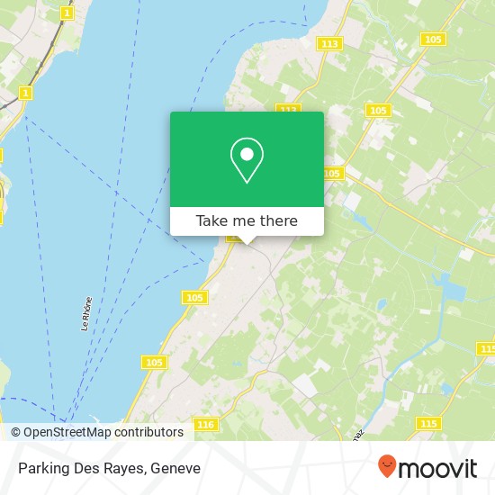 Parking Des Rayes Karte