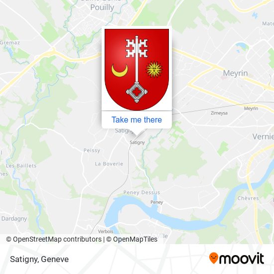 Satigny map