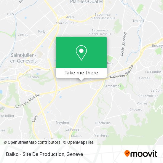 Baiko - Site De Production map