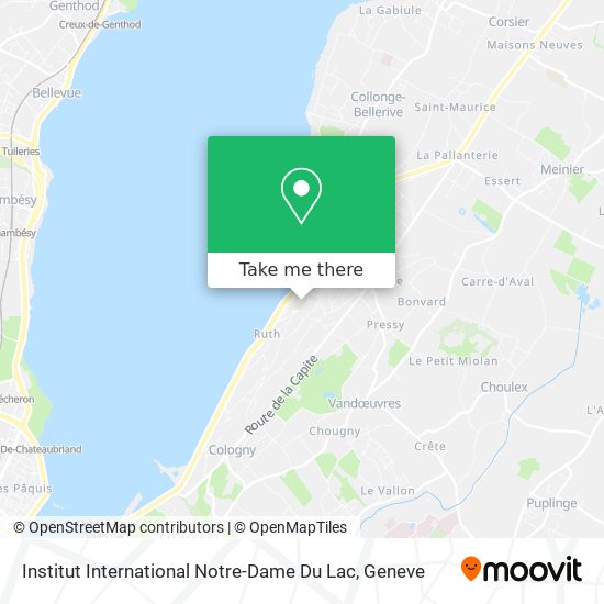 Institut International Notre-Dame Du Lac map