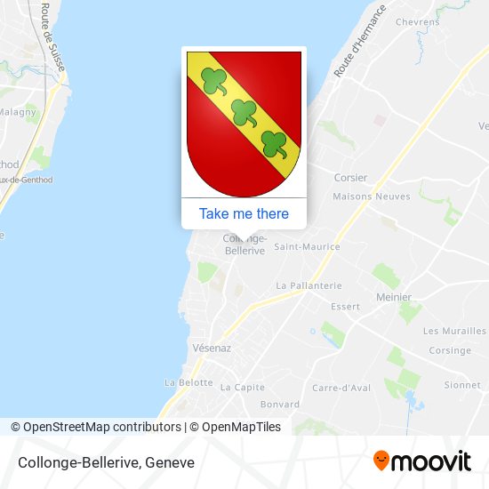 Collonge-Bellerive map