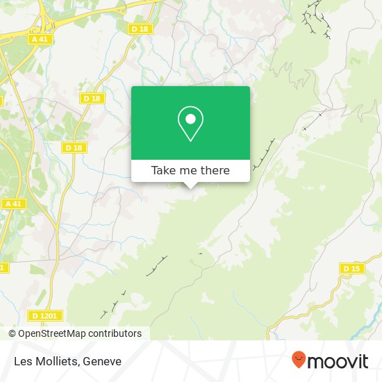 Les Molliets map