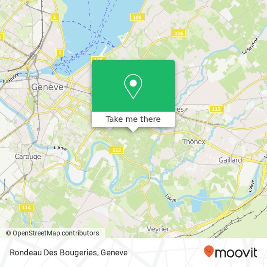 Rondeau Des Bougeries map