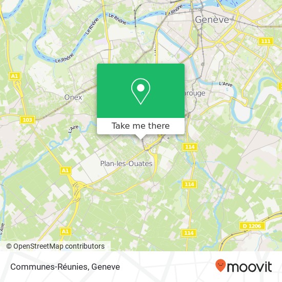 Communes-Réunies map