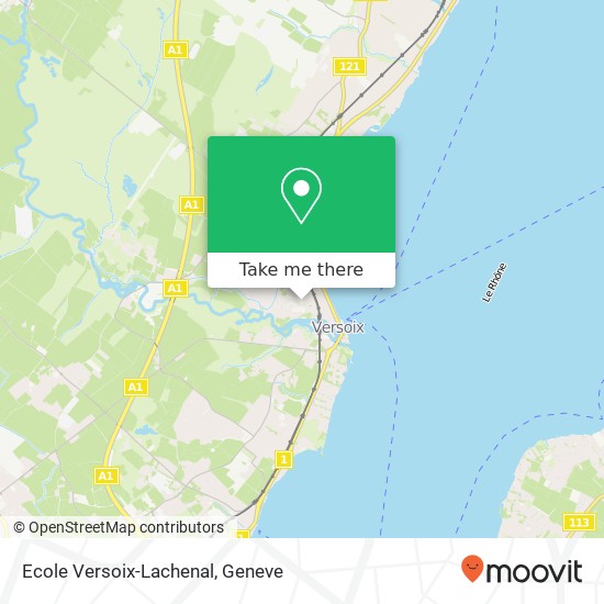 Ecole Versoix-Lachenal map