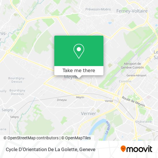 Cycle D'Orientation De La Golette map