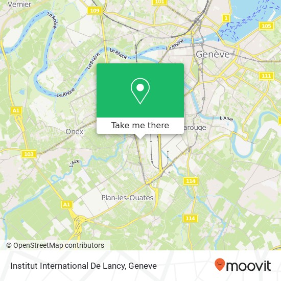 Institut International De Lancy map
