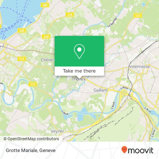 Grotte Mariale map