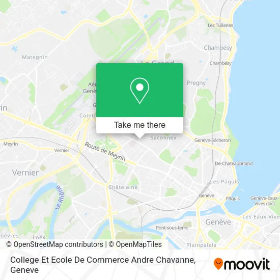 College Et Ecole De Commerce Andre Chavanne map