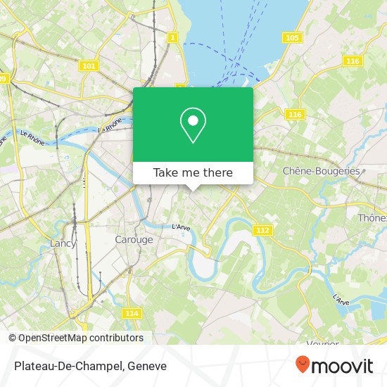Plateau-De-Champel Karte