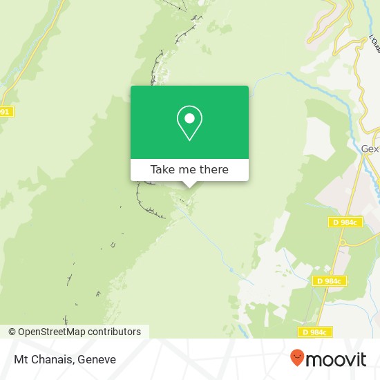 Mt Chanais map