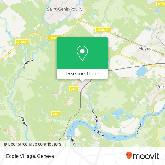 Ecole Village map