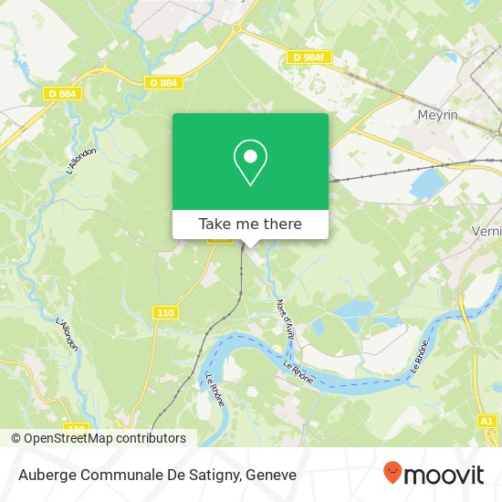 Auberge Communale De Satigny map