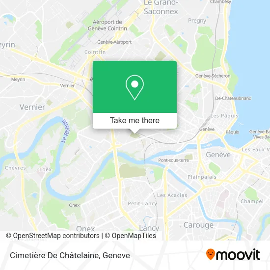 Cimetière De Châtelaine map