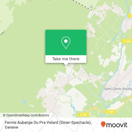 Ferme Auberge Du Pre Velard (Diner-Spectacle) map