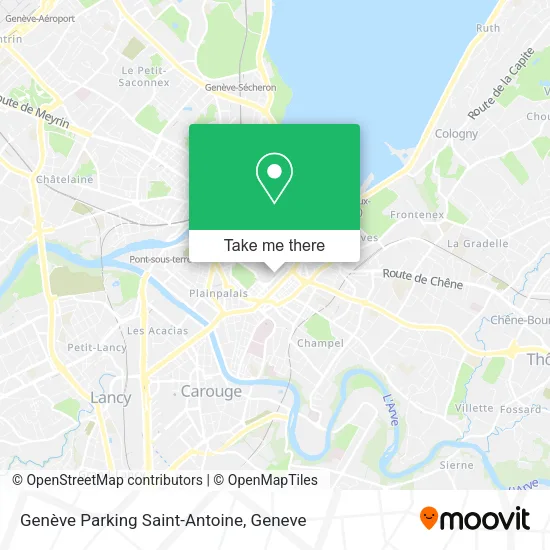 Genève Parking Saint-Antoine map