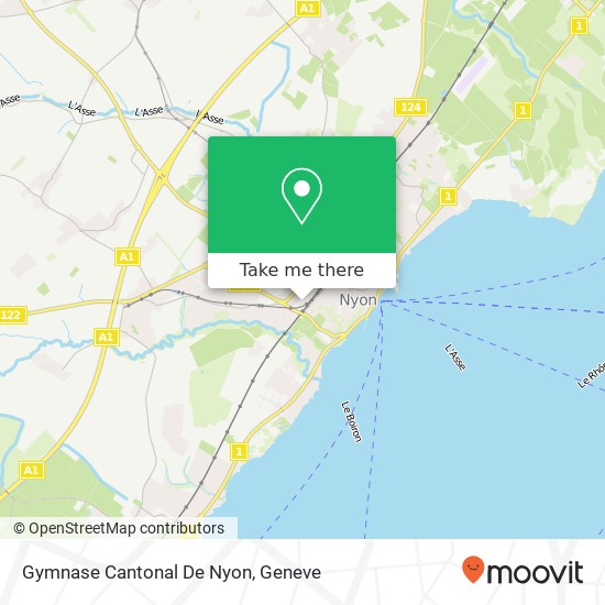 Gymnase Cantonal De Nyon map