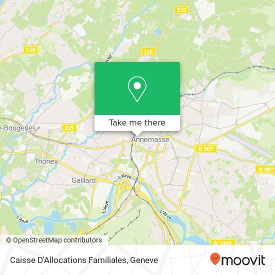 Caisse D'Allocations Familiales map