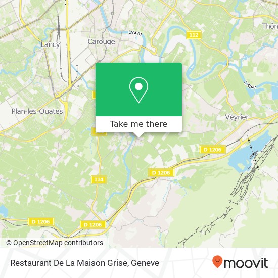 Restaurant De La Maison Grise map