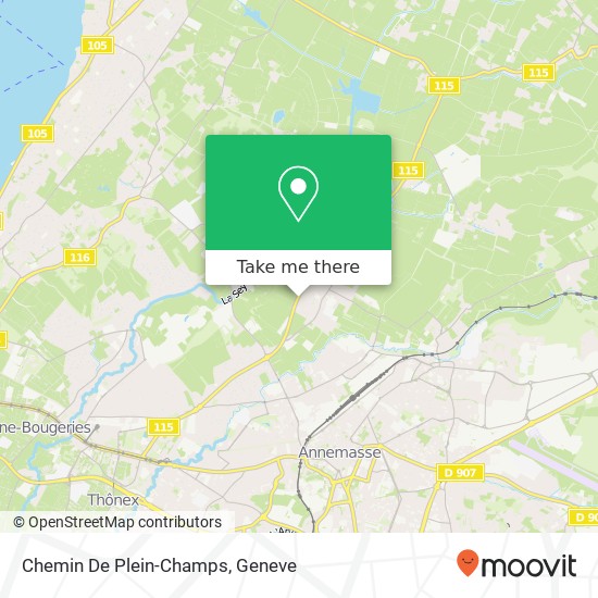 Chemin De Plein-Champs map