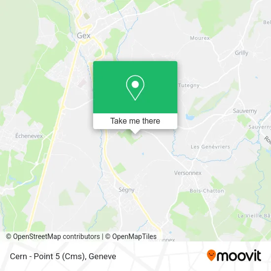 Cern - Point 5 (Cms) map