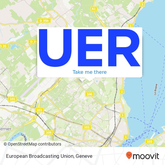 European Broadcasting Union map