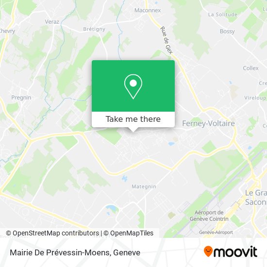 Mairie De Prévessin-Moens map