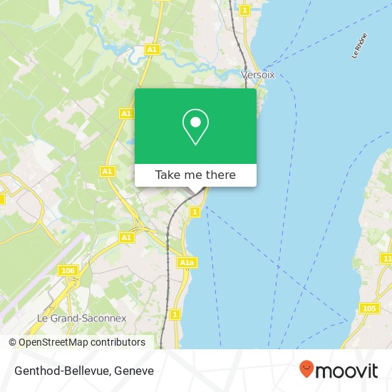 Genthod-Bellevue map