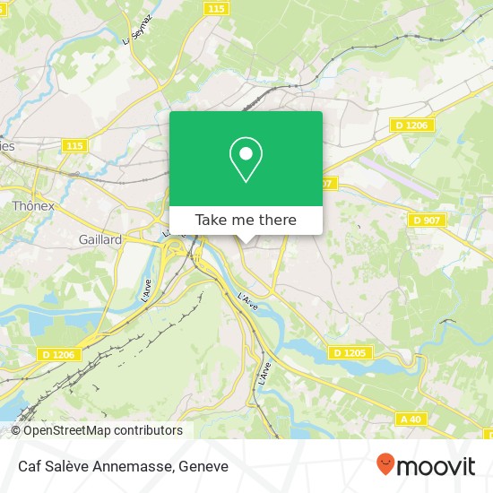 Caf Salève Annemasse map