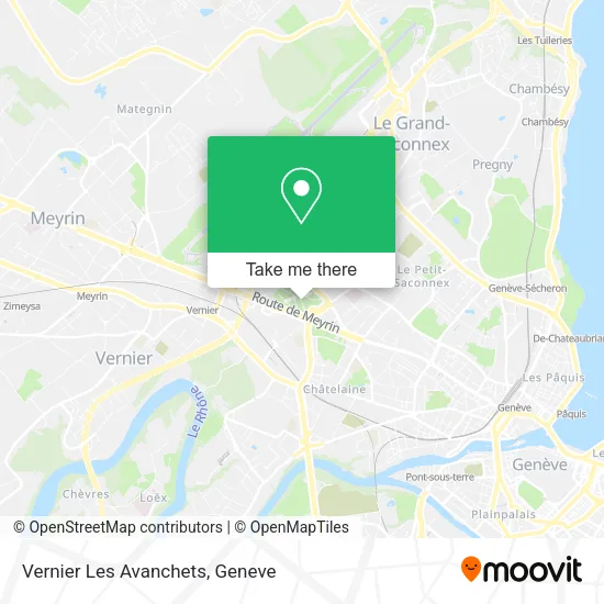 Vernier Les Avanchets map